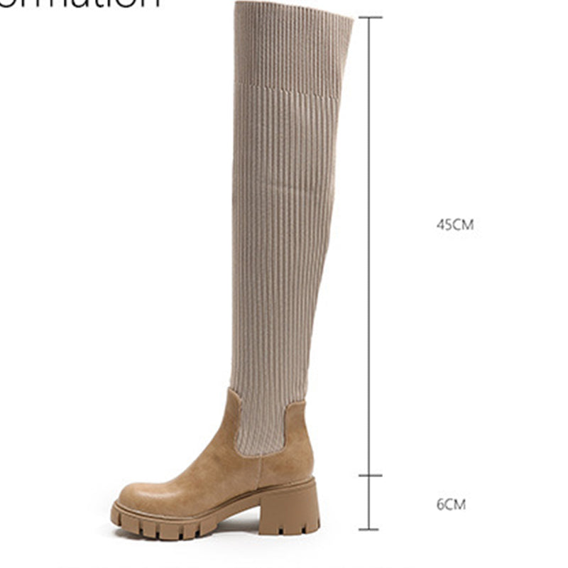 Alora™ Elegant Knit Boots