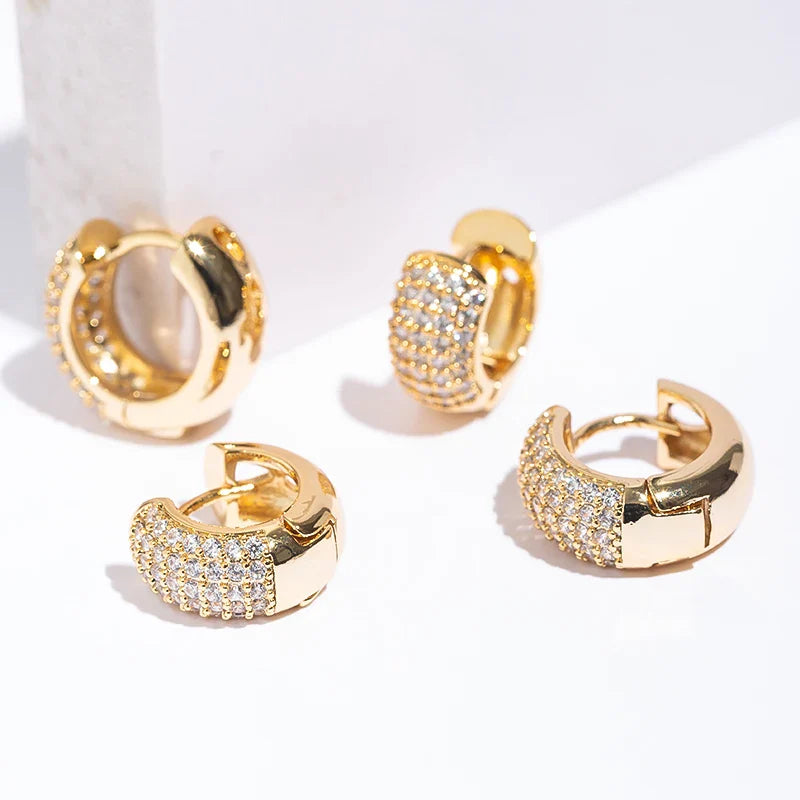 Luxe Zircon Hoop Earrings
