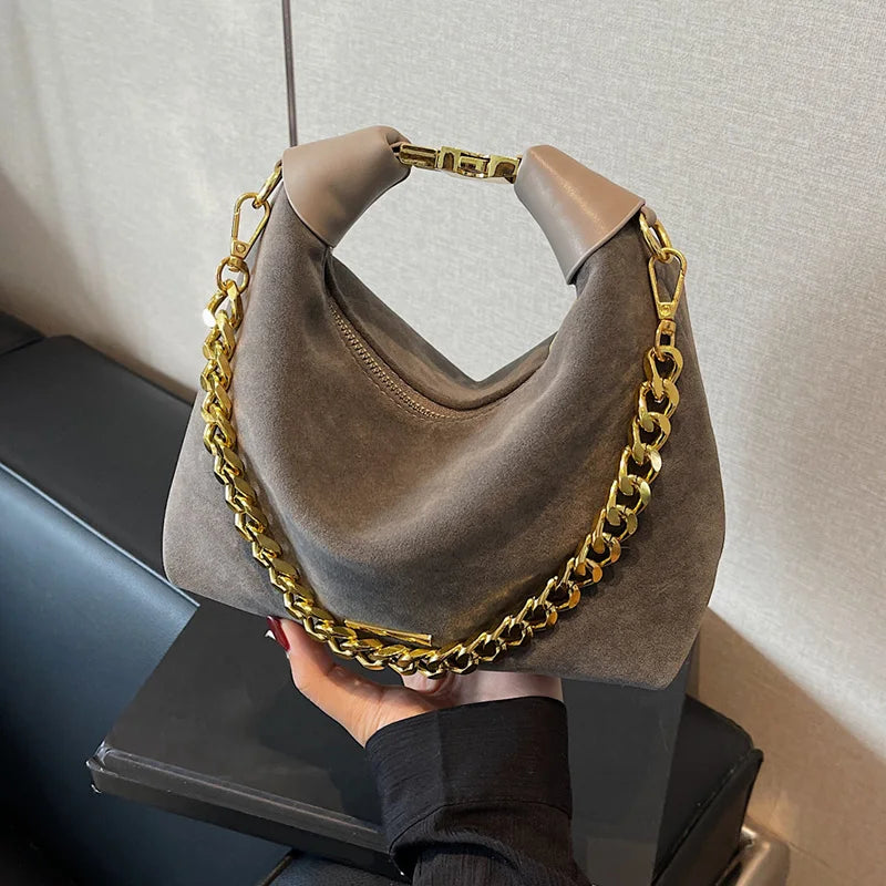 Lainey™ Suede Chain Bag