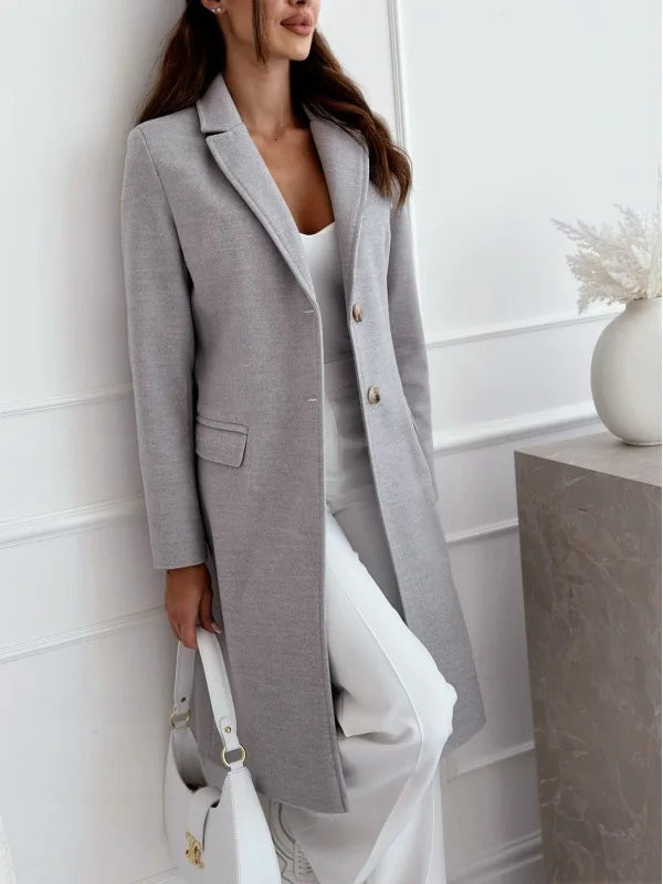 Alaia™ | Sleek Wool Overcoat
