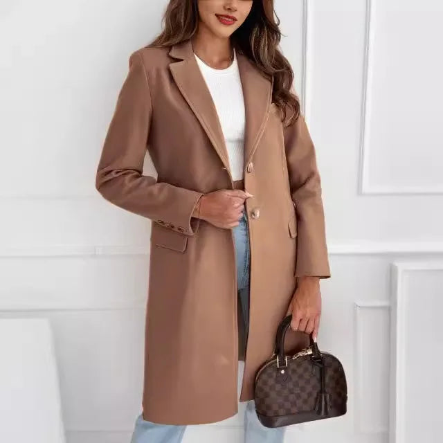Alaia™ | Sleek Wool Overcoat
