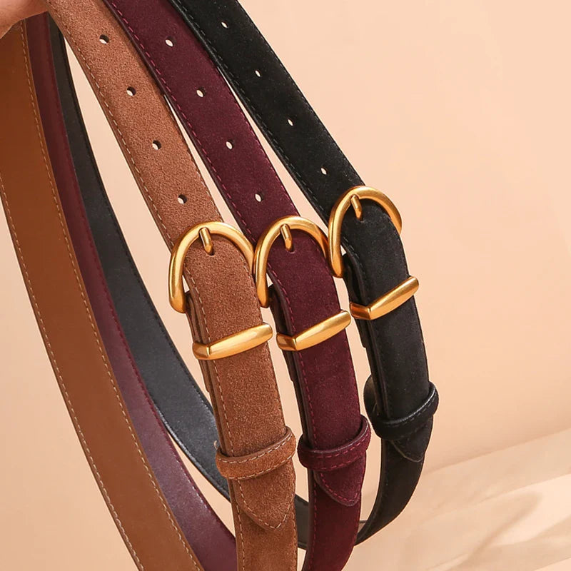 Lizzy Suede Leather Belt