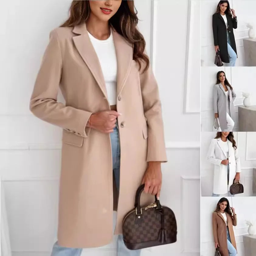 Alaia™ | Sleek Wool Overcoat