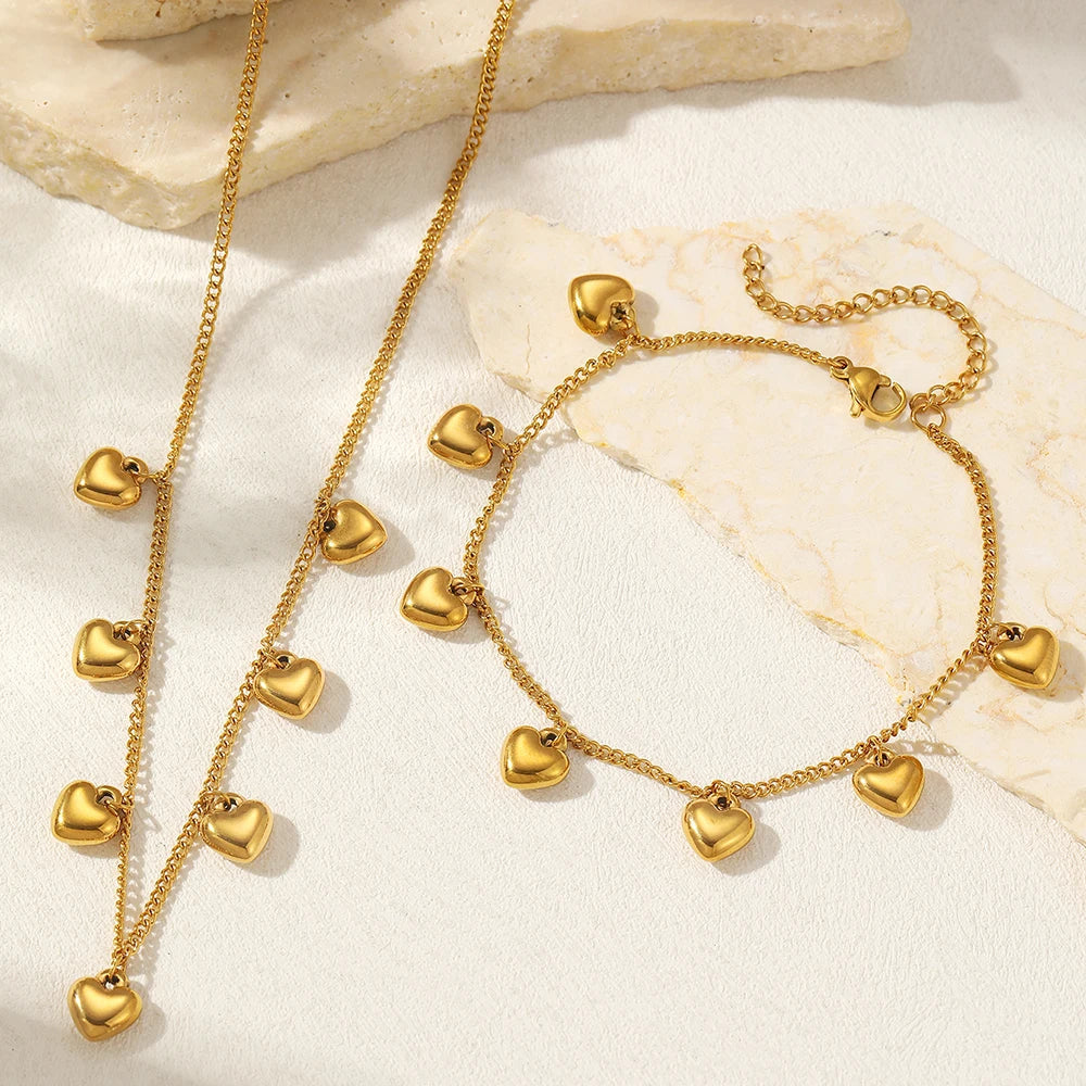 Layla Heart Jewelry Set