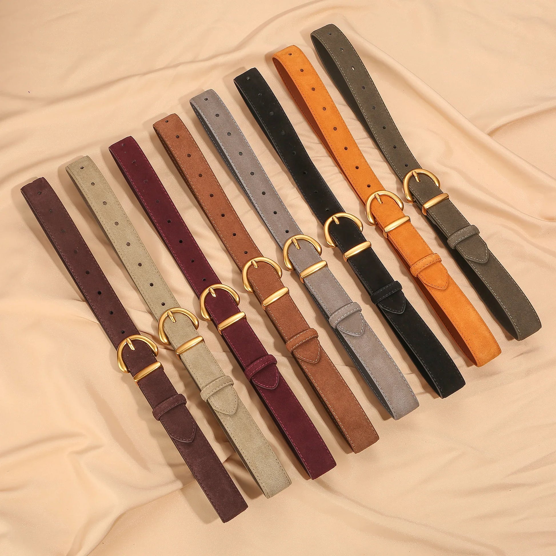 Lizzy Suede Leather Belt