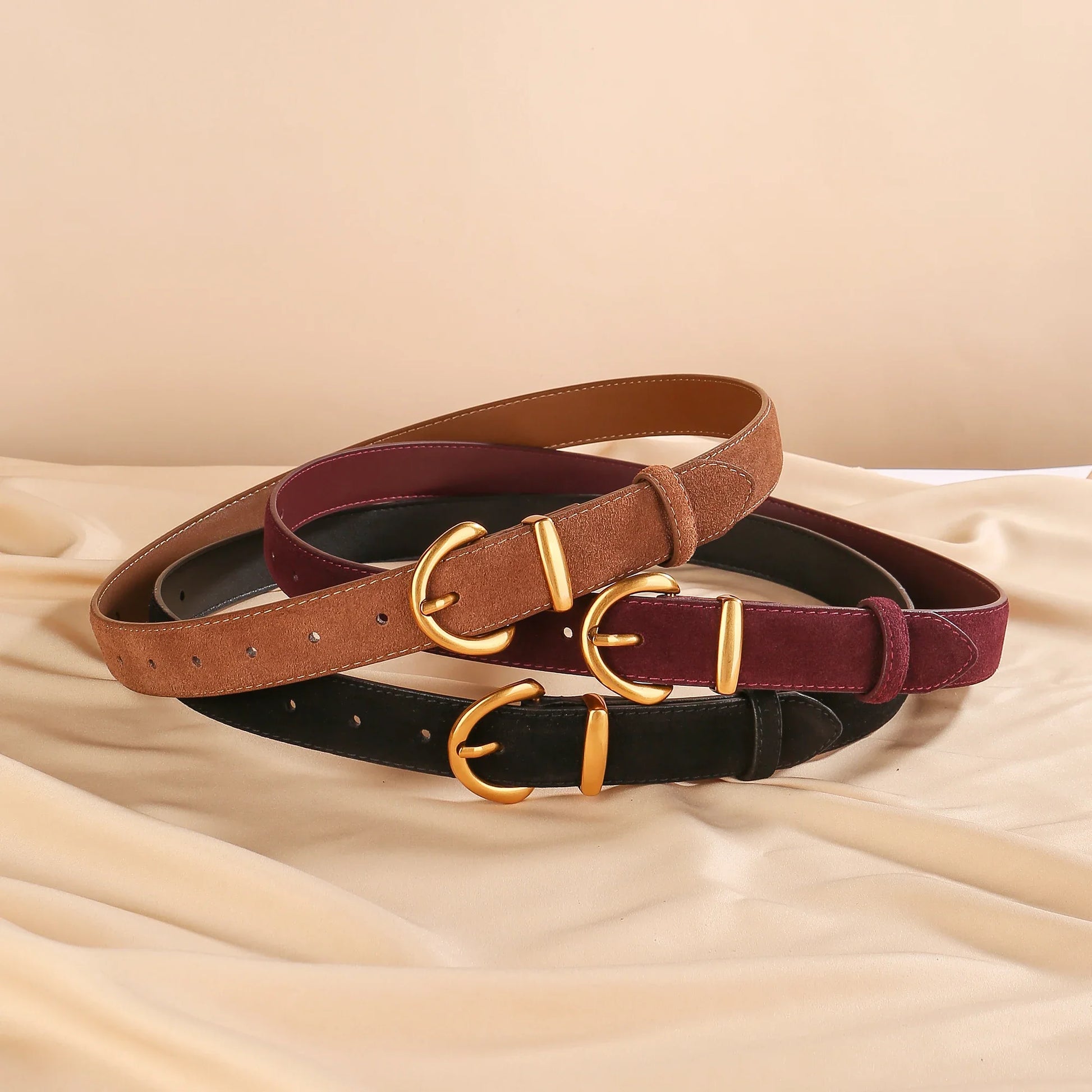 Lizzy Suede Leather Belt
