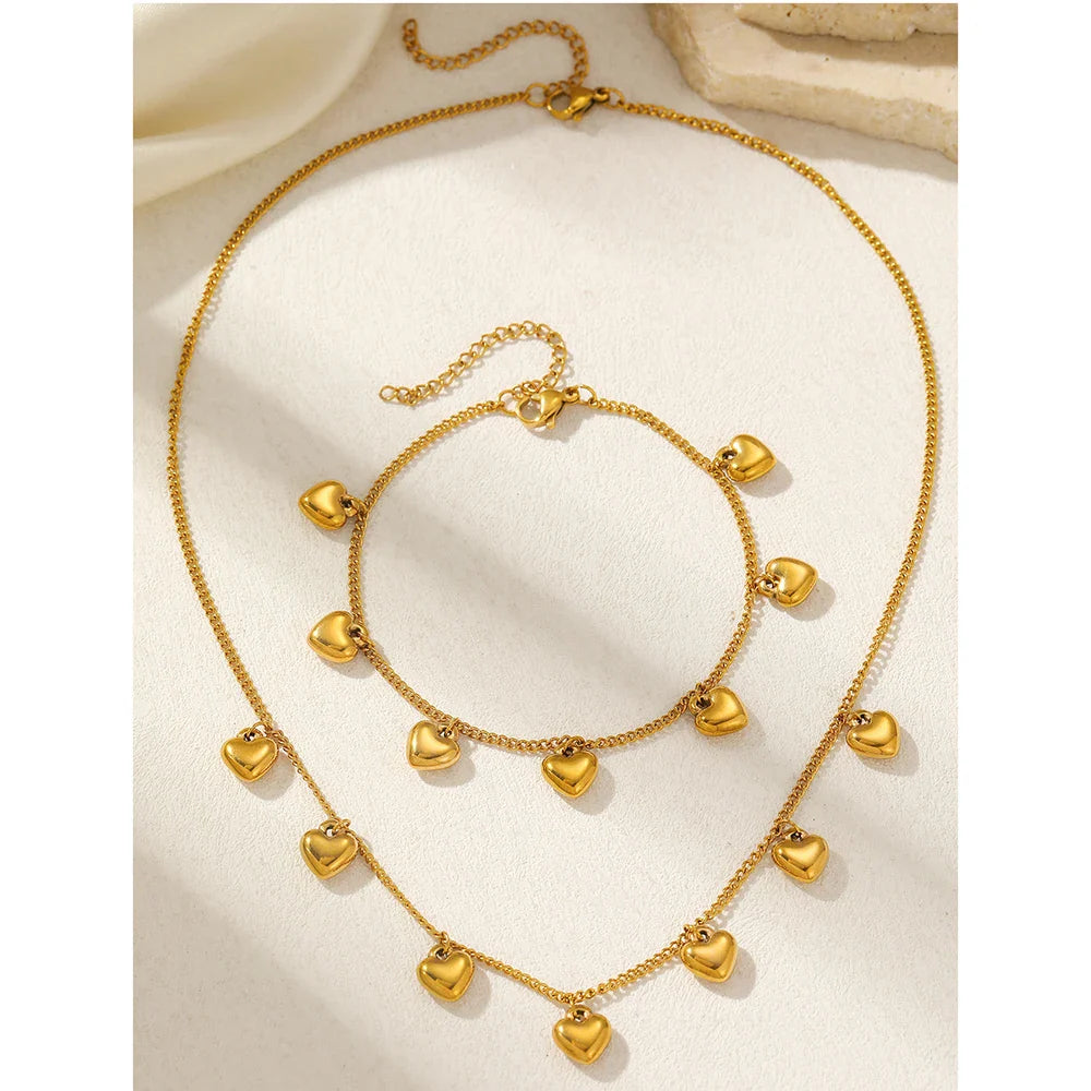 Layla Heart Jewelry Set