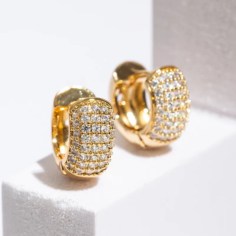 Luxe Zircon Hoop Earrings