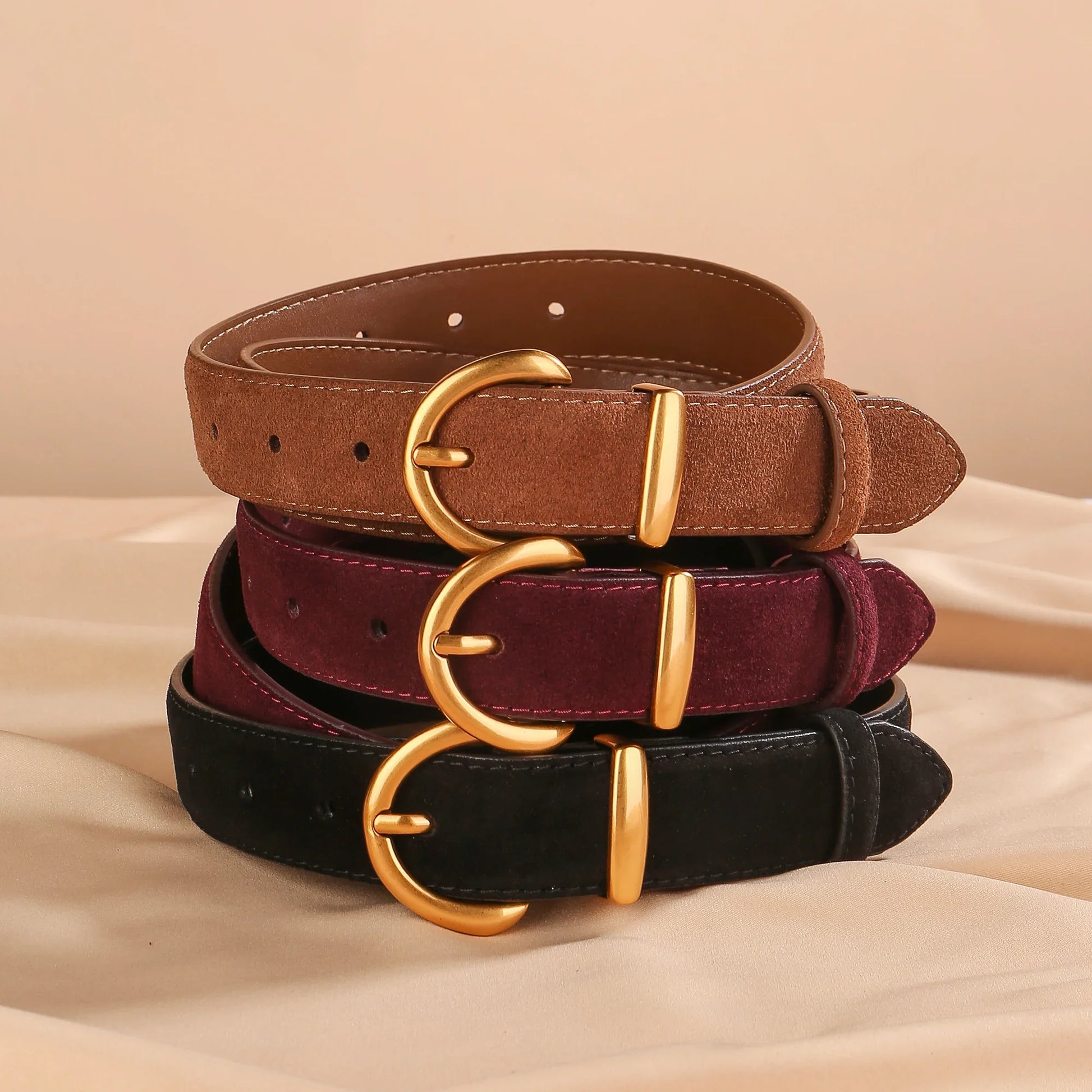 Lizzy Suede Leather Belt