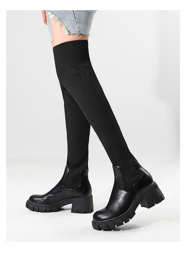Alora™ Elegant Knit Boots