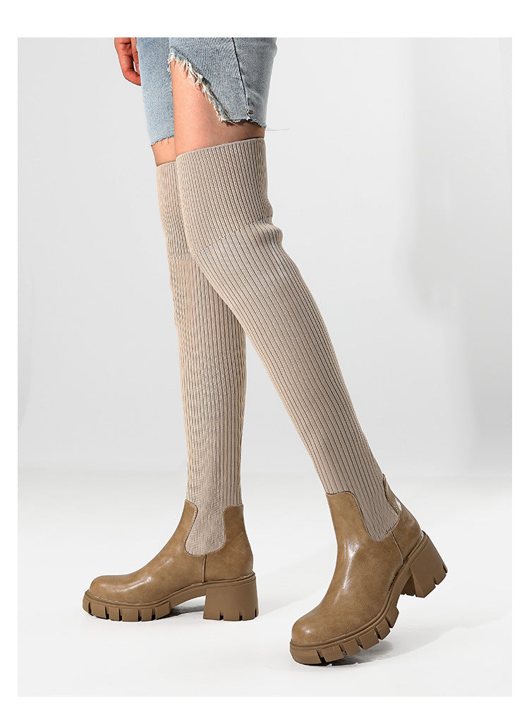 Alora™ Elegant Knit Boots